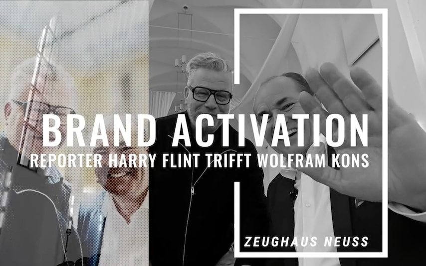 BRAND ACTIVATION Report - Harry Flint trifft Wolfram Kons im Zeughaus Neuss